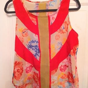 Sleeveless blouse size large